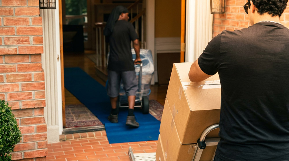 Audax Moving residential move in progress